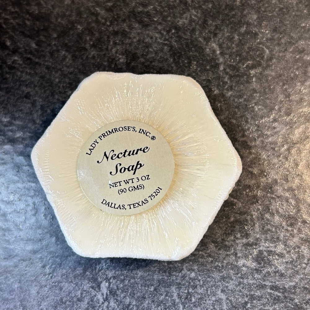 Lady Primrose Necture Dual Pour‎ Cream & Glycerin 3 oz Soap W Lace Exfoliant Sac - Picture 3 of 7